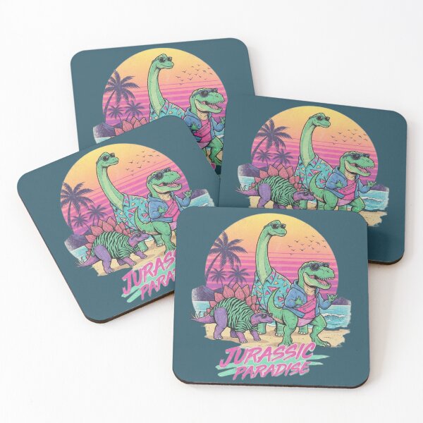 Item preview, Jurassic Paradise - Retro 80s Synthwave Dinosaurs designed and sold by BLUESKY11a.