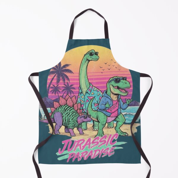 Item preview, Jurassic Paradise - Retro 80s Synthwave Dinosaurs designed and sold by BLUESKY11a.