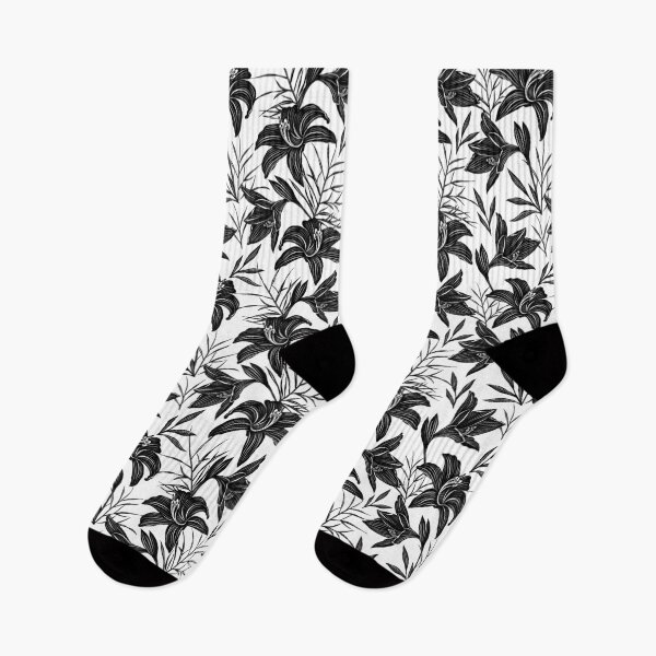 Item preview, Black and White Flowers designed and sold by Maryna Riabko.