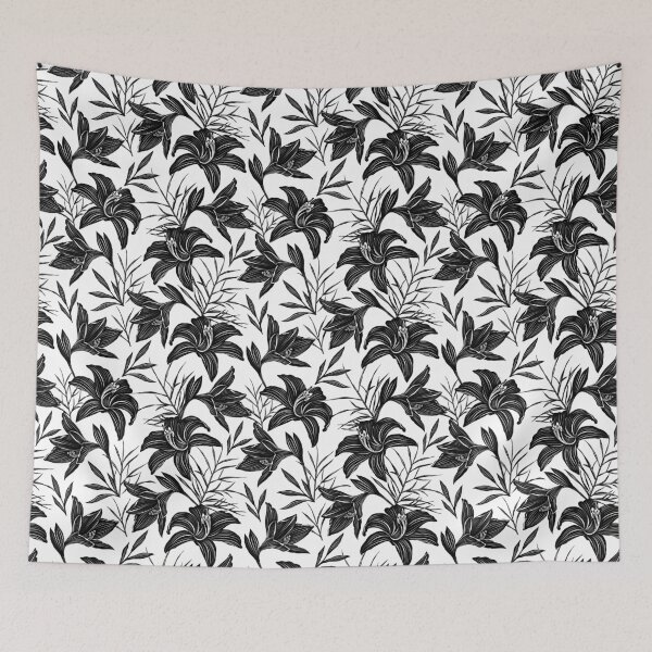 Item preview, Black and White Flowers designed and sold by Maryna Riabko.
