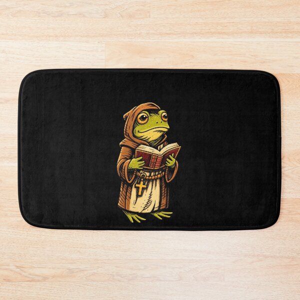 Item preview, Funny Monk Frog Reading Holy Book Art designed and sold by elderberry.