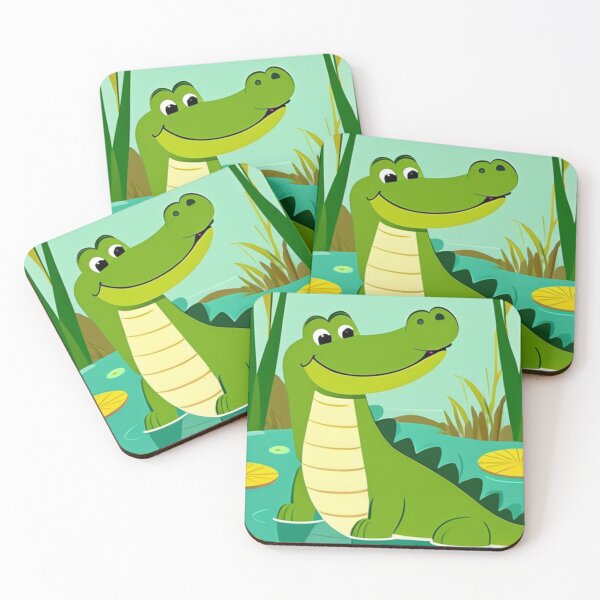 Item preview, Illustrations - Stylized Friendly Reptile, Children's Vector Drawing designed and sold by World-Pets.