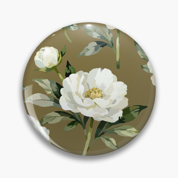 Item preview, Elegant White Peony Floral Seamless Pattern | Vintage Botanical Garden Design designed and sold by romyca creation_22.
