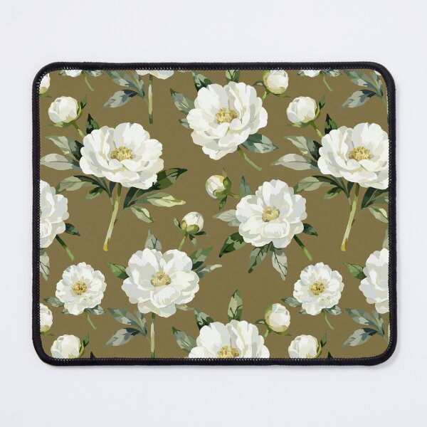 Item preview, Elegant White Peony Floral Seamless Pattern | Vintage Botanical Garden Design designed and sold by romyca creation_22.