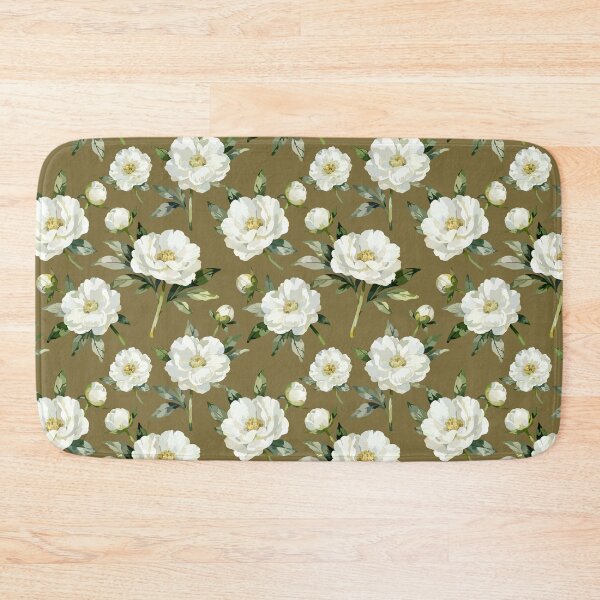 Item preview, Elegant White Peony Floral Seamless Pattern | Vintage Botanical Garden Design designed and sold by romyca creation_22.