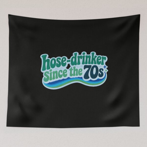 Item preview, Hose Drinker Since the 70s | groovy green graphic Shirt | 70s Kid Gen X Nostalgia Gift | Retro Vintage Christmas Birthday designed and sold by The Frog.