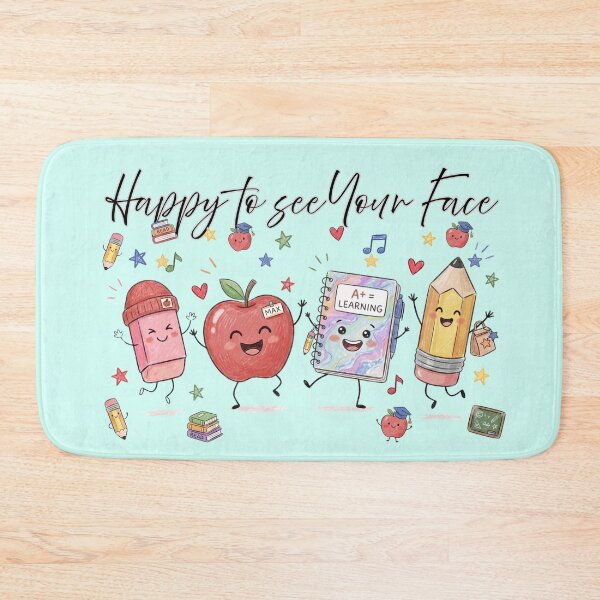 Item preview, Happy To See Your Face Back To School Teacher Cute Supplies designed and sold by BreezifyDesignStudio.