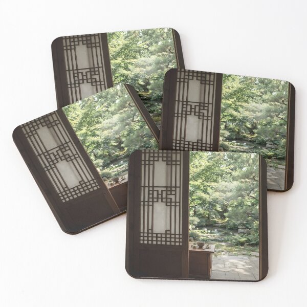 Item preview, Serene Korean Summer Garden Hanok View designed and sold by SOOstudio73.