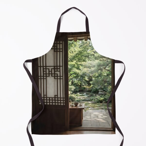 Item preview, Serene Korean Summer Garden Hanok View designed and sold by SOOstudio73.