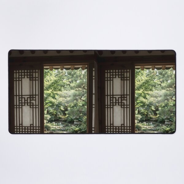 Item preview, Serene Korean Summer Garden Hanok View designed and sold by SOOstudio73.