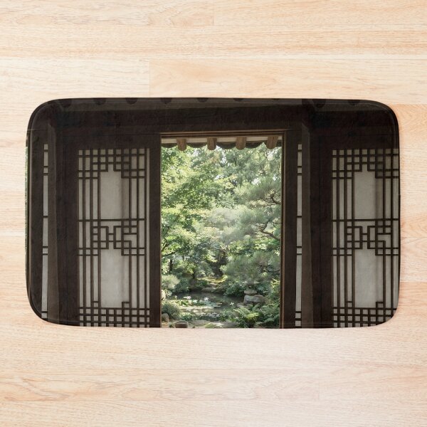 Item preview, Serene Korean Summer Garden Hanok View designed and sold by SOOstudio73.