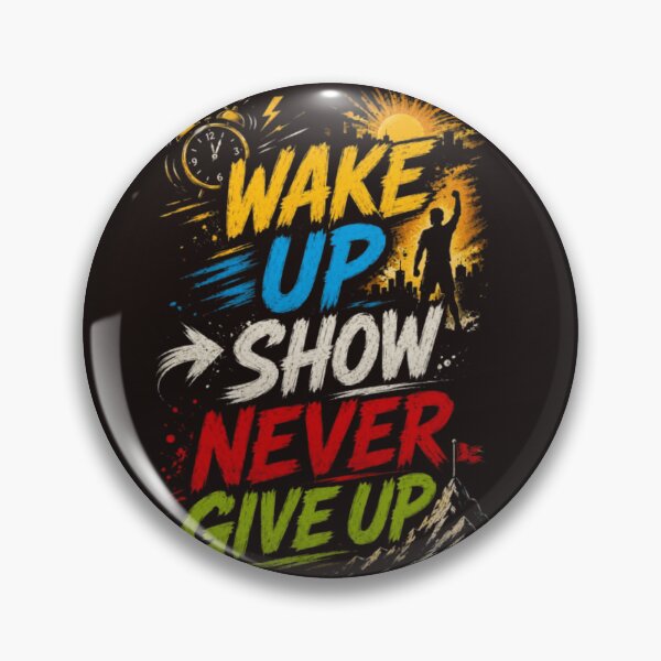 Item preview, Wake Up Show Never Give Up – Motivational Typography Sunrise Design | Inspirational Quote T-Shirt | Positive Mindset Graphic Tee | Success Motivation Gift designed and sold by GloboStyle Design .