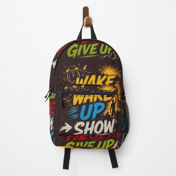 Item preview, Wake Up Show Never Give Up – Motivational Typography Sunrise Design | Inspirational Quote T-Shirt | Positive Mindset Graphic Tee | Success Motivation Gift designed and sold by GloboStyle Design .