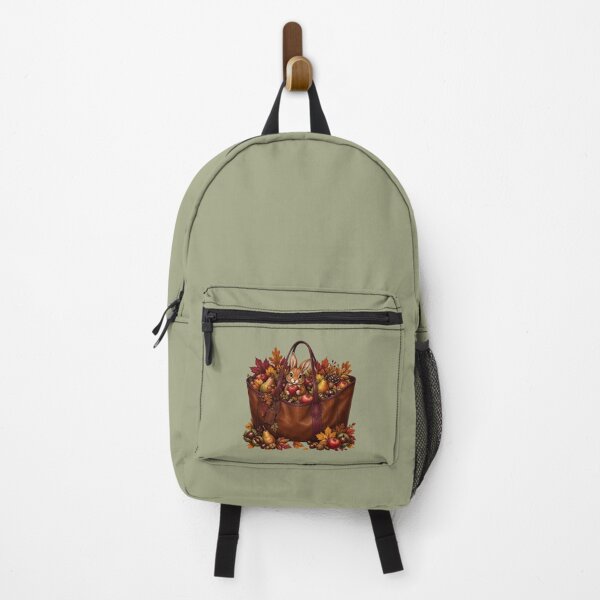 Item preview, Autumn Harvest Tote – Cute Bunny, Apples, Pears & Fall Leaves designed and sold by Aimetoi.