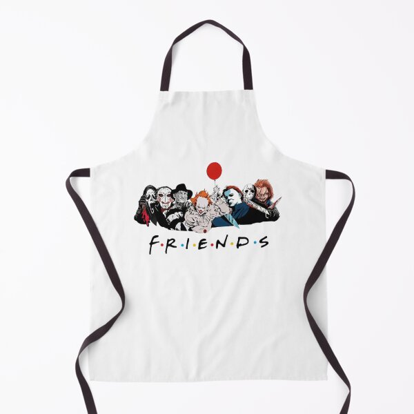 Item preview, Horror Icons Friends Parody Cult Classic Poster designed and sold by Vicky021.