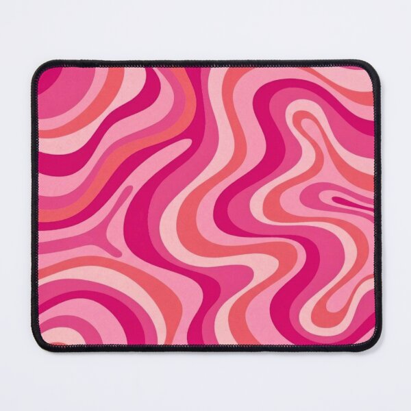 Item preview, Liquid Swirl Retro Abstract in pinks and peach tones, Light Blush, Cream, and White designed and sold by Differenceee.