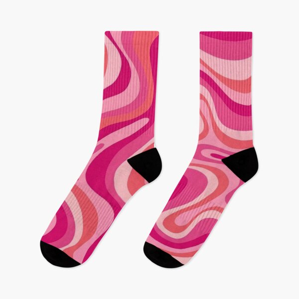 Item preview, Liquid Swirl Retro Abstract in pinks and peach tones, Light Blush, Cream, and White designed and sold by Differenceee.
