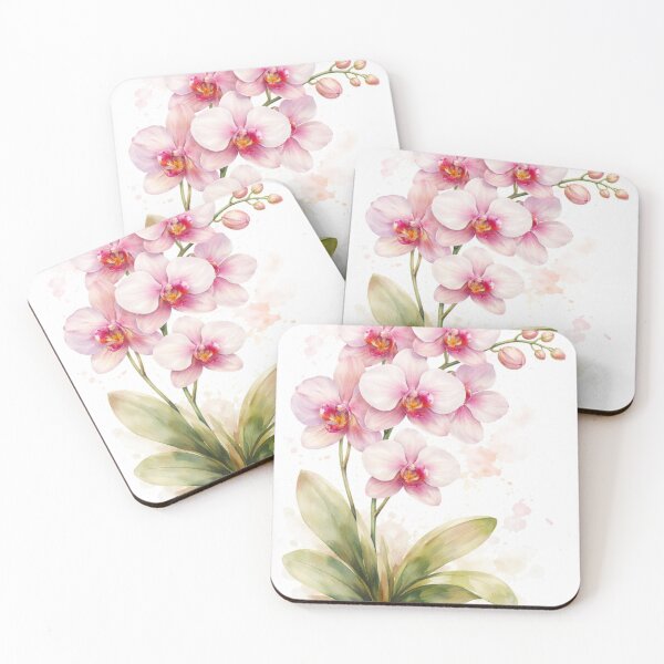Item preview, Pink Moth Orchid Plant Watercolour Art Print designed and sold by EcologicoolShp.