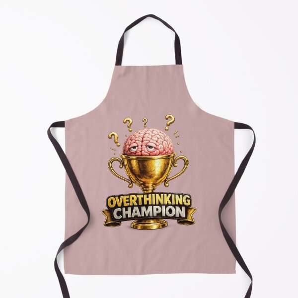 Item preview, Overthinking Champion | Funny Overthinker Trophy Design | Anxiety & Introvert Humor Gift designed and sold by GottaPics.
