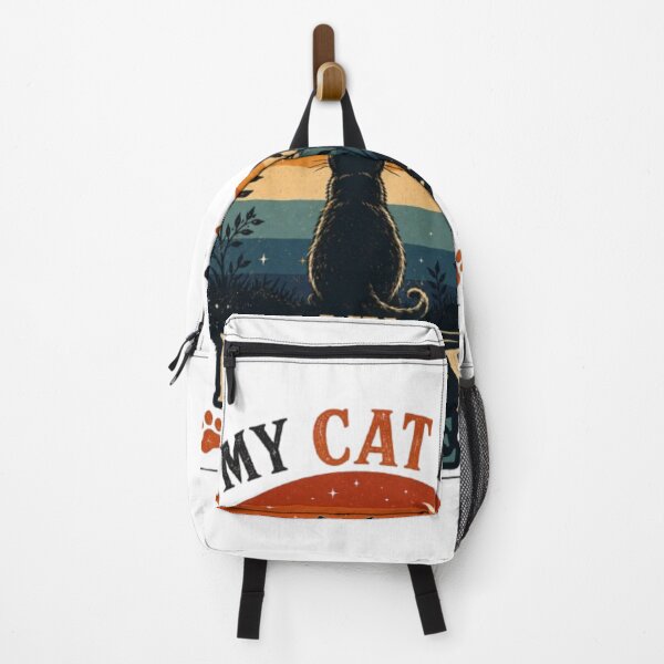 Item preview, My Cat Is My Happy Place Vintage Cat Lover Retro Gift designed and sold by Salma.Store.