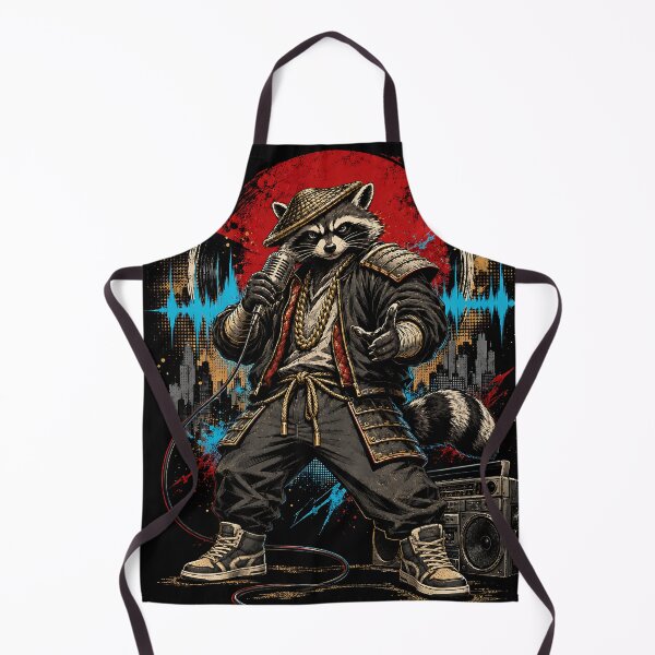 Item preview, Raccoon Samurai Hip Hop Warrior designed and sold by JasKei-Designs.