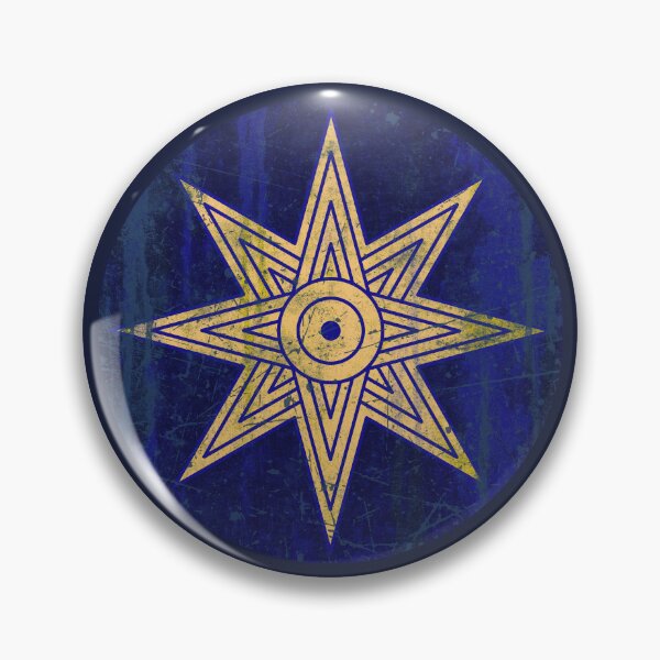Item preview, Ancient Ishtar Star Emblem • Vintage Babylonian Celestial Insignia • Mesopotamian Inanna Goddess Seal designed and sold by worldwarvintage.