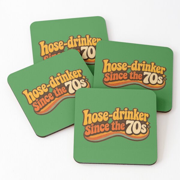 Item preview, Hose Drinker Since the 70s | groovy orange brown  graphic Shirt | 70s Kid Gen X Nostalgia Gift | Retro Vintage Christmas Birthday designed and sold by The Frog.