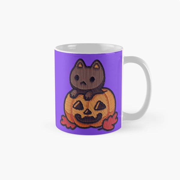 Item preview, Kawaii Cat in Pumpkin Embroidery Patch Sticker designed and sold by · GAMING SOUL ·.