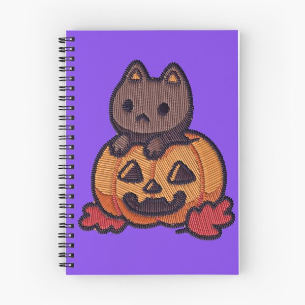 Item preview, Kawaii Cat in Pumpkin Embroidery Patch Sticker designed and sold by · GAMING SOUL ·.