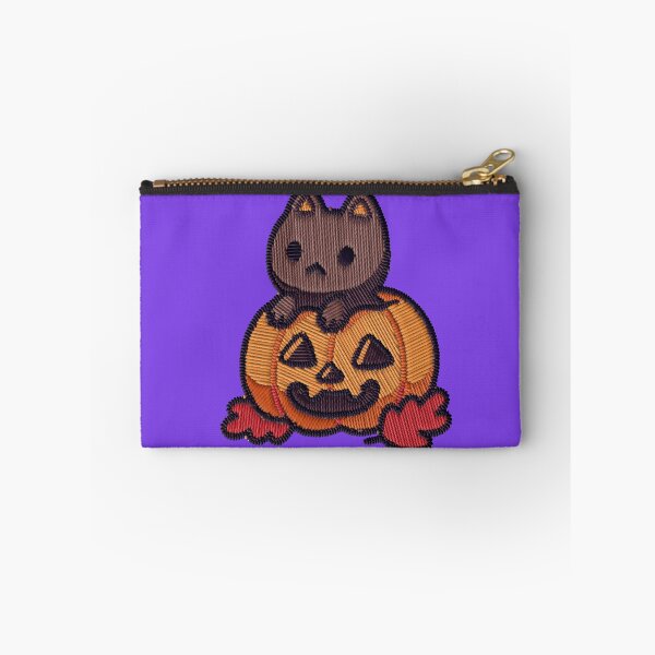 Item preview, Kawaii Cat in Pumpkin Embroidery Patch Sticker designed and sold by · GAMING SOUL ·.