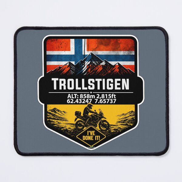 Item preview, Trollstigen The Troll Road Norway I've Done It! Sticker TShirt 03 designed and sold by OuterShellUK.