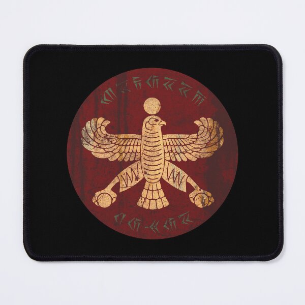 Item preview, Ancient Persian Falcon Emblem • Battle‑Worn Eagle Imperial Insignia • Vintage Cyrus Cuneiform Seal designed and sold by worldwarvintage.