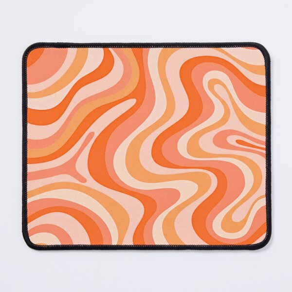 Item preview, Liquid Swirl Retro Abstract in oranges tones, Cream, and White designed and sold by Differenceee.