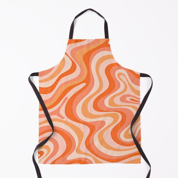 Item preview, Liquid Swirl Retro Abstract in oranges tones, Cream, and White designed and sold by Differenceee.