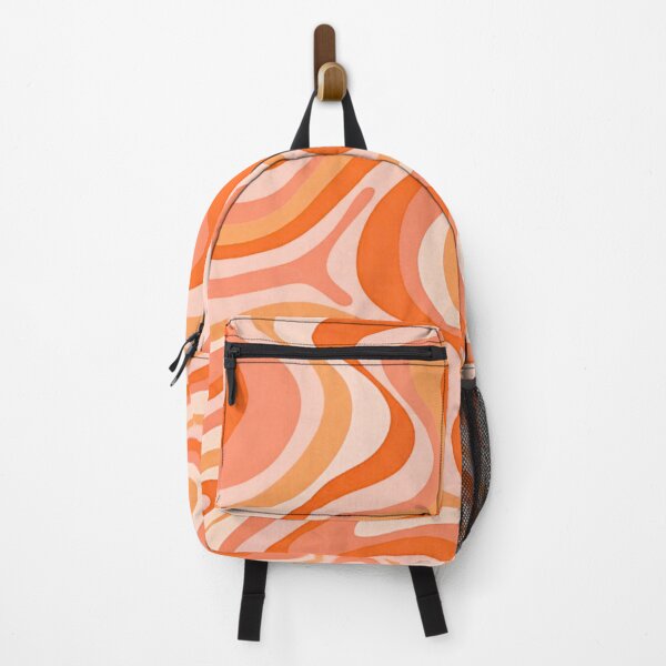 Item preview, Liquid Swirl Retro Abstract in oranges tones, Cream, and White designed and sold by Differenceee.