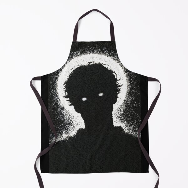 Item preview, Dark Silhouette of a Person with Glowing Eyes and White Halo Aura designed and sold by Mike Kiev art.
