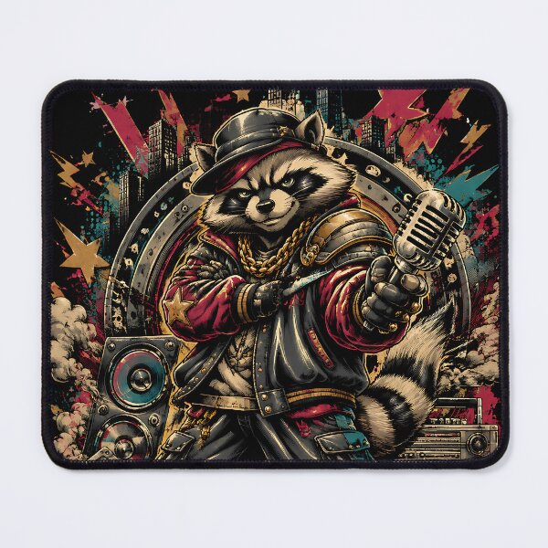 Item preview, Old School Raccoon Hip Hop MC designed and sold by JasKei-Designs.