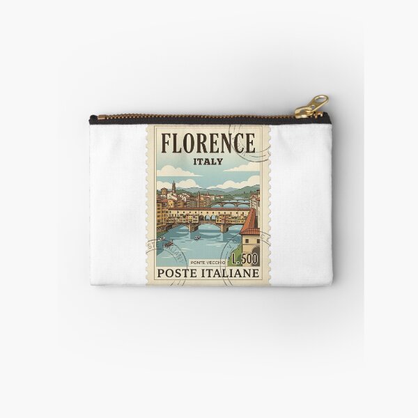 Item preview, Florence Italy Ponte Vecchio Vintage Travel Stamp designed and sold by k3rstman1.