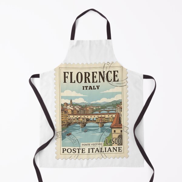 Item preview, Florence Italy Ponte Vecchio Vintage Travel Stamp designed and sold by k3rstman1.