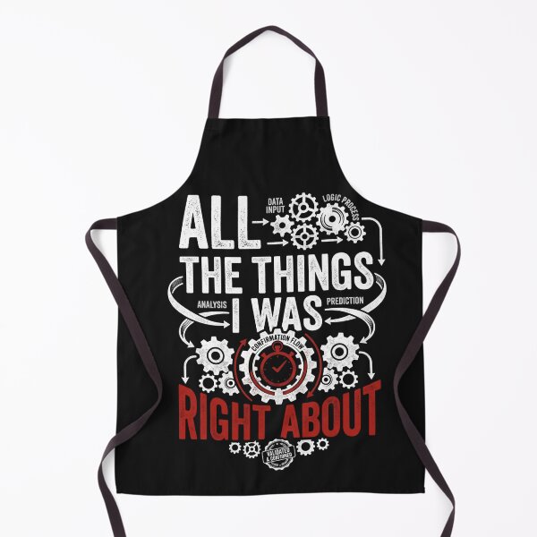 Item preview, All The Things I Was Right About Sarcastic Mechanic Gears Typography Classic T-Shirt designed and sold by pawsome purrfect.