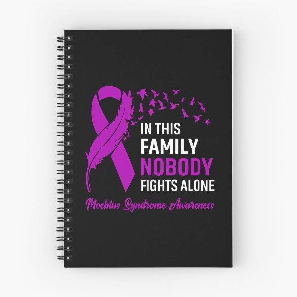 Item preview, In This Family Nobody Fights Alone Moebius Syndrome Awareness Feather Ribbon designed and sold by valleriajosue.
