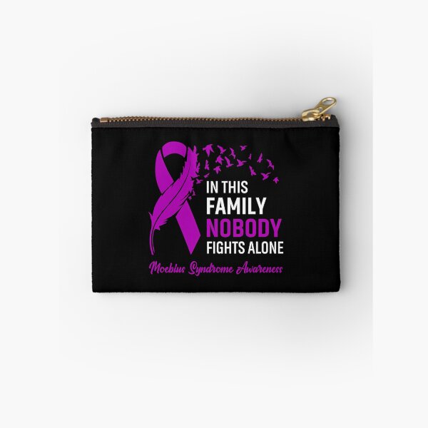 Item preview, In This Family Nobody Fights Alone Moebius Syndrome Awareness Feather Ribbon designed and sold by valleriajosue.
