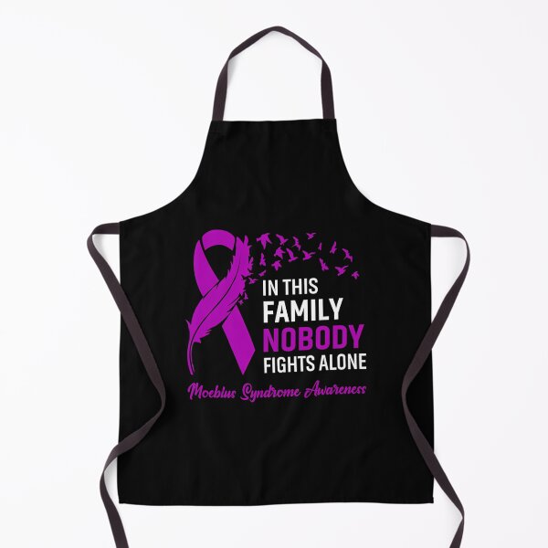 Item preview, In This Family Nobody Fights Alone Moebius Syndrome Awareness Feather Ribbon designed and sold by valleriajosue.
