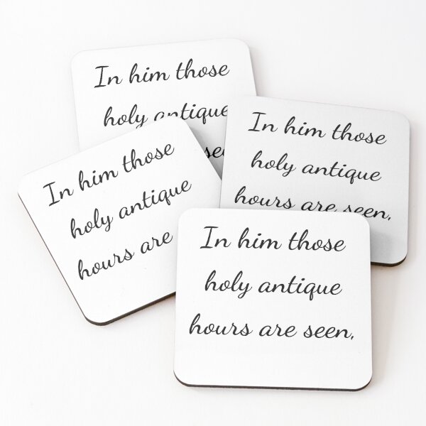 Item preview, “In him those holy antique hours are seen,” - handwriting black designed and sold by ariksworld.