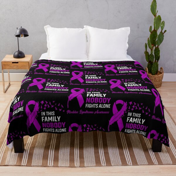 Item preview, In This Family Nobody Fights Alone Moebius Syndrome Awareness Feather Ribbon designed and sold by valleriajosue.