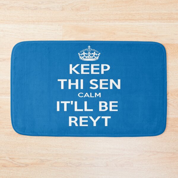 Item preview, Keep Thi Sen Calm It'll Be Reyt Yorkshire Dialect White Text designed and sold by taiche.