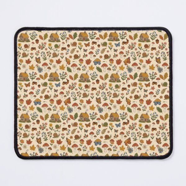 Item preview, Mushroom Village Cottagecore Seamless Pattern designed and sold by Fandom Universe.
