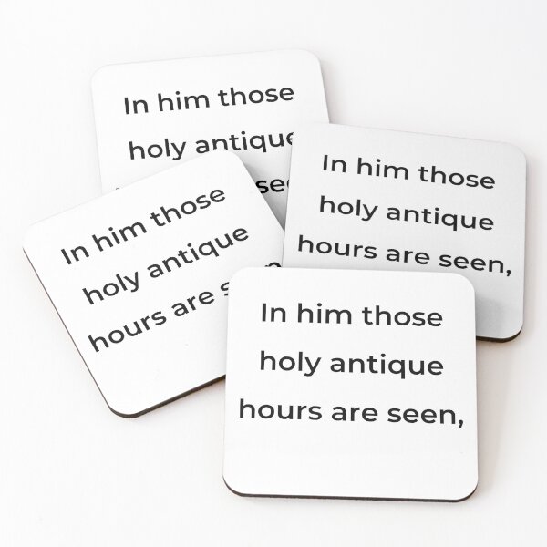 Item preview, “In him those holy antique hours are seen,” - print black designed and sold by ariksworld.