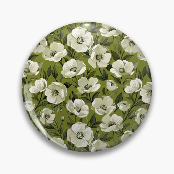 Item preview, Vintage White Anemone Floral Seamless Pattern | Elegant Botanical Garden Design designed and sold by romyca creation_22.