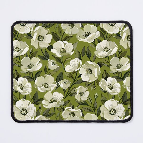 Item preview, Vintage White Anemone Floral Seamless Pattern | Elegant Botanical Garden Design designed and sold by romyca creation_22.